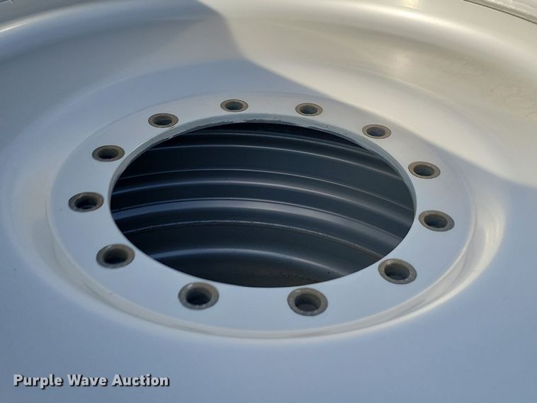 image for item JW9562 (4) Titan Hi-Traction Lug Radial 480/80R42 tires and wheels