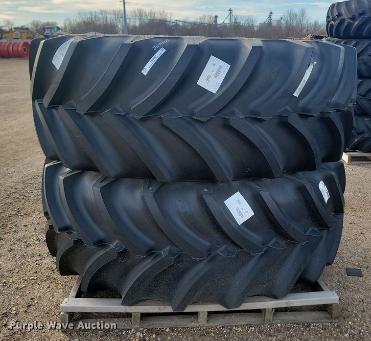 image for item JW9564 (4) Goodyear Optitrac LSW710/60R46 tires and wheels