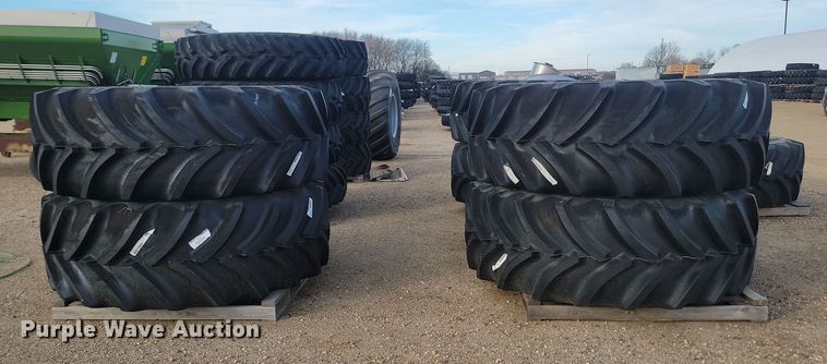 image for item JW9564 (4) Goodyear Optitrac LSW710/60R46 tires and wheels