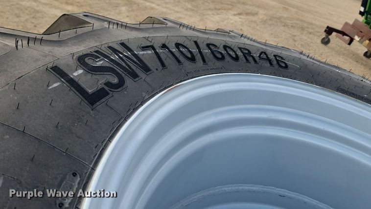 image for item JW9564 (4) Goodyear Optitrac LSW710/60R46 tires and wheels