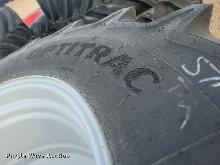 image for item JW9564 (4) Goodyear Optitrac LSW710/60R46 tires and wheels