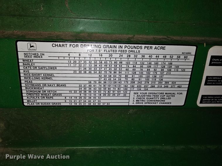 image for item KG9535 John Deere 750  grain drill