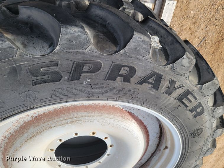 image for item KH9453 (4) Goodyear Ultra Sprayer 380/90R46 tires and wheels