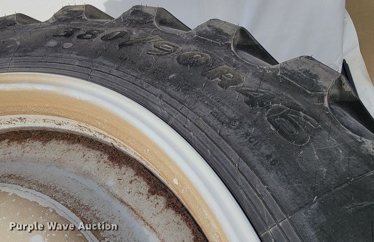 image for item KH9455 (4) Goodyear Ultra Sprayer 380/90R46 tires and wheels