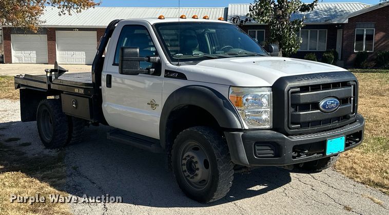 image for item KT9129 2011 Ford F450 Super Duty  flatbed pickup truck