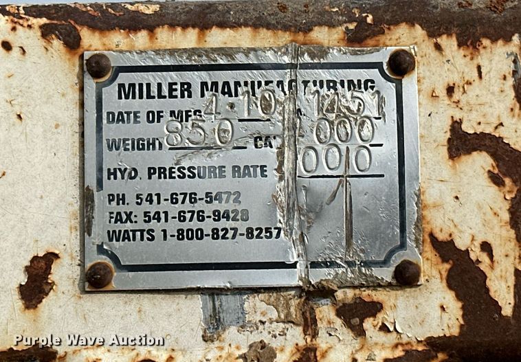 image for item KT9154 Miller Manufacturing  bale grapple