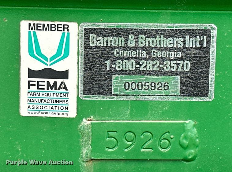 image for item KT9168 Baron & Brothers International  manure spreader