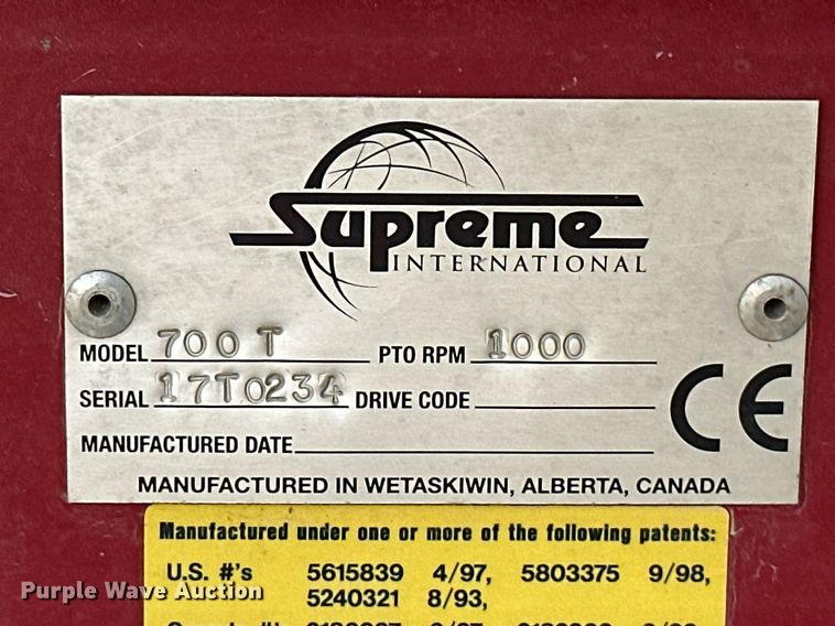 image for item KT9169 Supreme International 700T  feed grinder/mixer