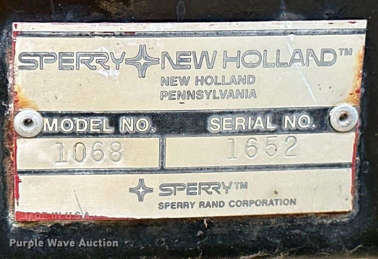 image for item KT9170 New Holland 1068  bale wagon