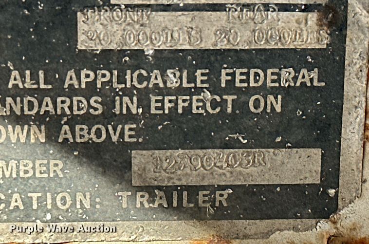 image for item KT9175 1980 Doon  Grain trailer