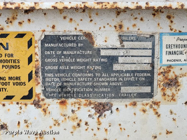 image for item KT9175 1980 Doon  Grain trailer