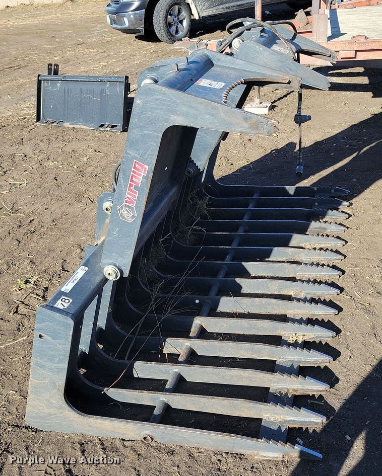 image for item LC9348 Virnig  skid steer grapple bucket