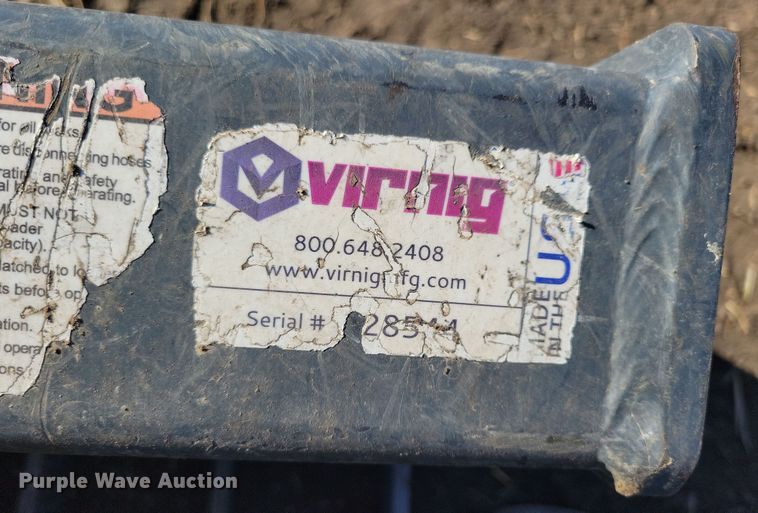 image for item LC9348 Virnig  skid steer grapple bucket