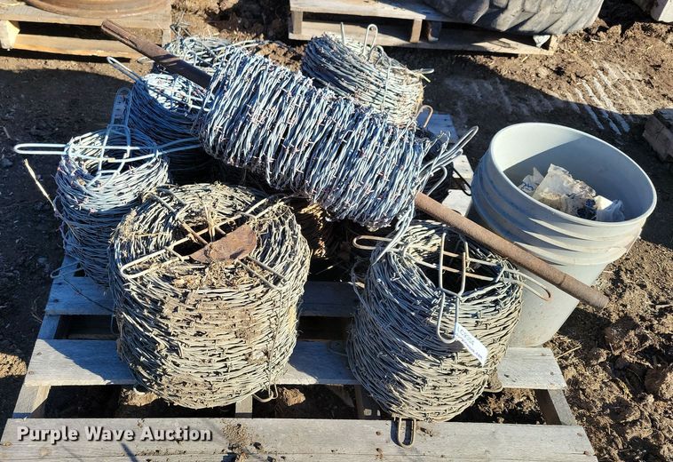 image for item LC9354 (9) rolls of barbed wire