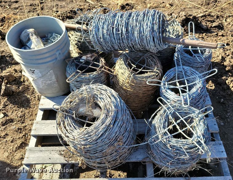 image for item LC9354 (9) rolls of barbed wire