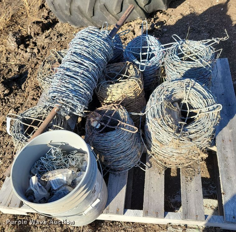 image for item LC9354 (9) rolls of barbed wire