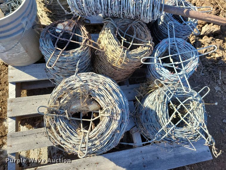 image for item LC9354 (9) rolls of barbed wire