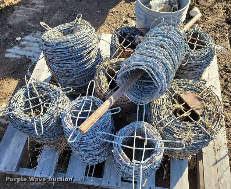 image for item LC9354 (9) rolls of barbed wire
