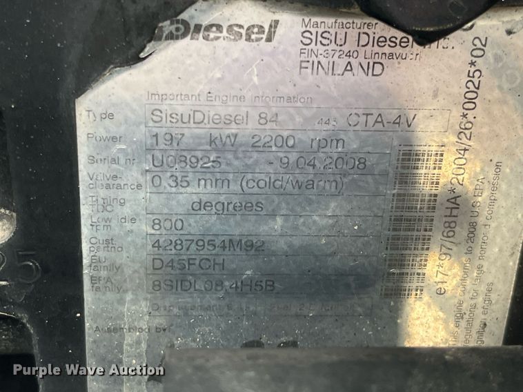 image for item LD9827 2008 AGCO DT220A  MFWD tractor