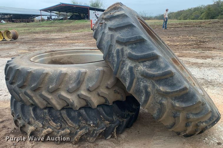 image for item LI9255 Goodyear  (3) Goodyear 480/80R46 tires and wheels