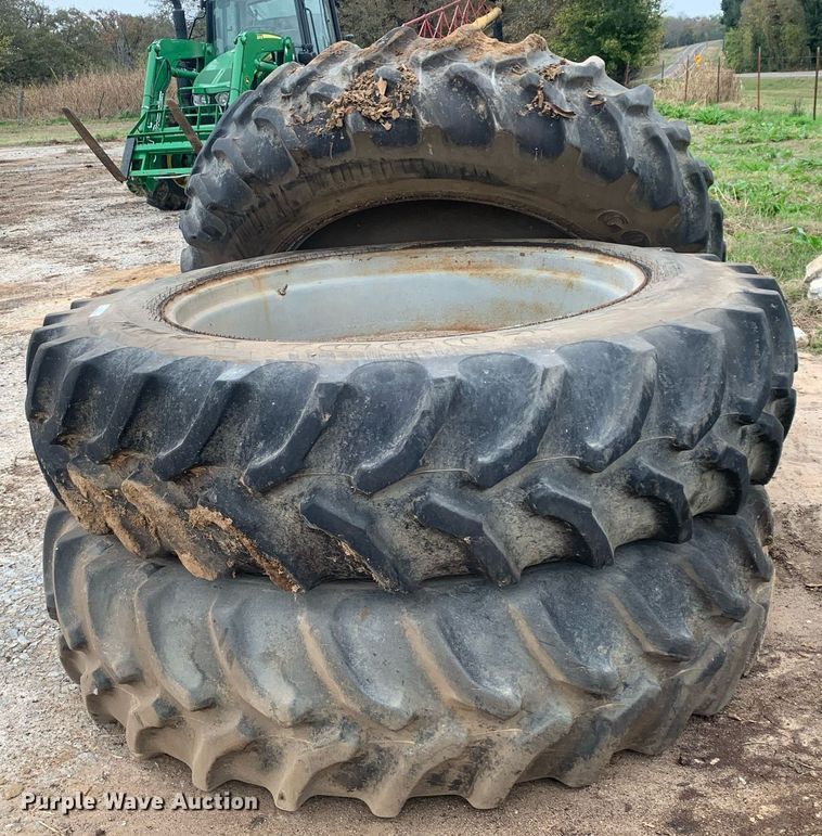 (3) Goodyear 480/80R46 tires and wheels in Sulphur Bluff, TX Item