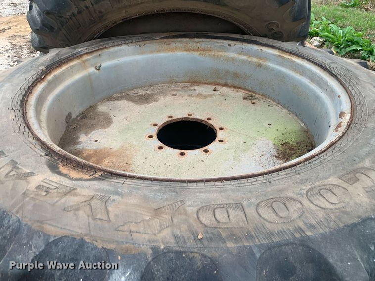 image for item LI9255 Goodyear  (3) Goodyear 480/80R46 tires and wheels