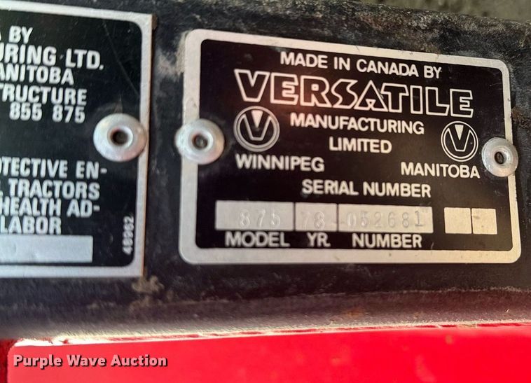 image for item LO9325 1978 Versitile 875  4WD tractor