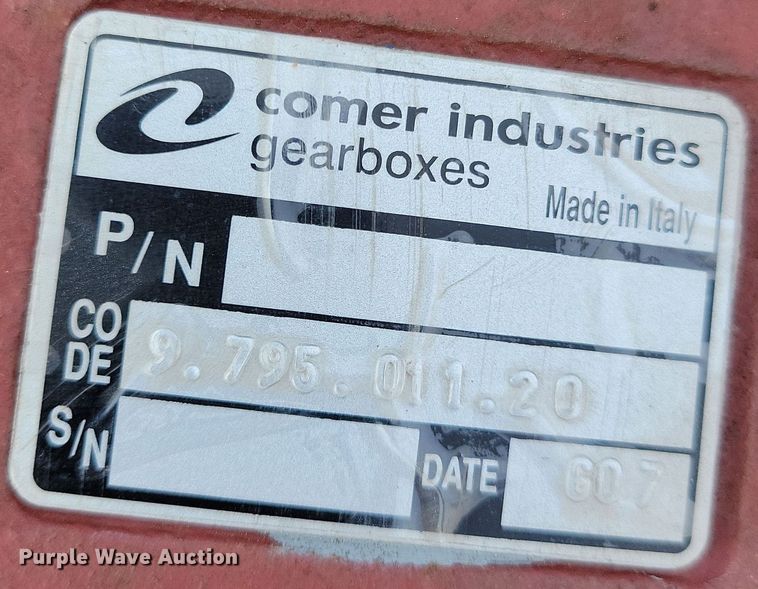 image for item LO9984 (2) Comer Industries hay rake gearboxes