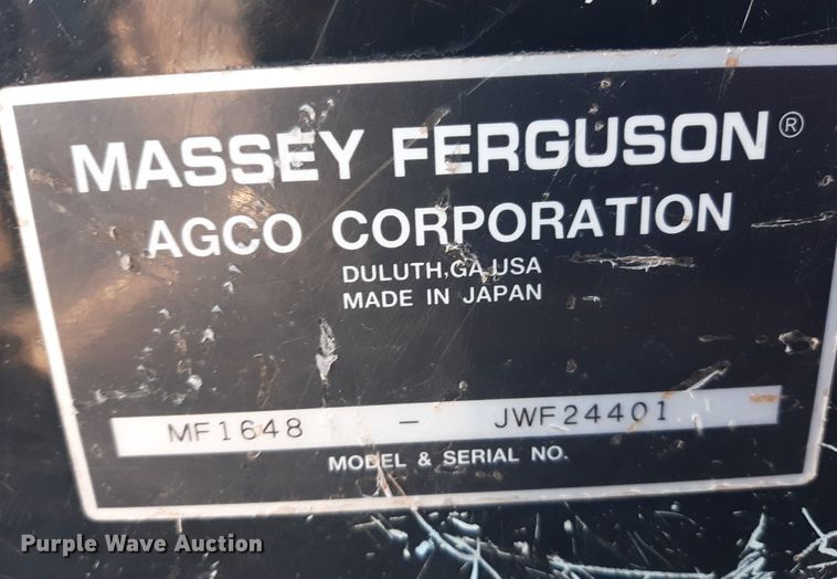 image for item LX9806 2011 Massey Ferguson 1648  tractor