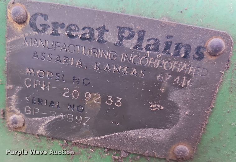 image for item NP9134 Great Plains CPH-209233  no-till grain drill