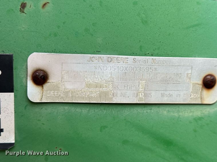 image for item NS9001 John Deere 510  disk ripper