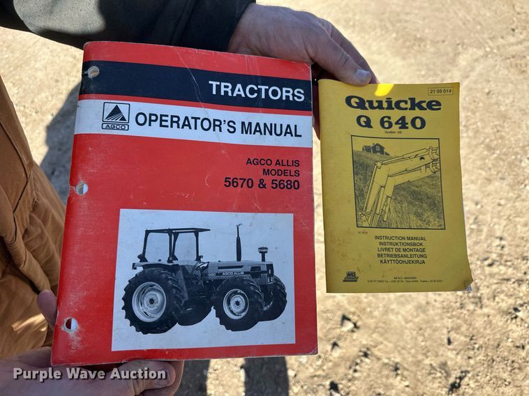 image for item NS9033 1992 AGCO Allis 5680  tractor