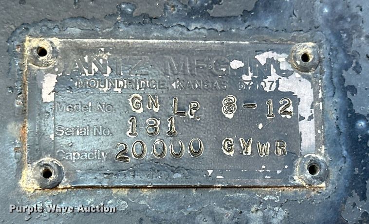 image for item NS9037 1978 Jantz GNLP8-12  swather / windrower trailer