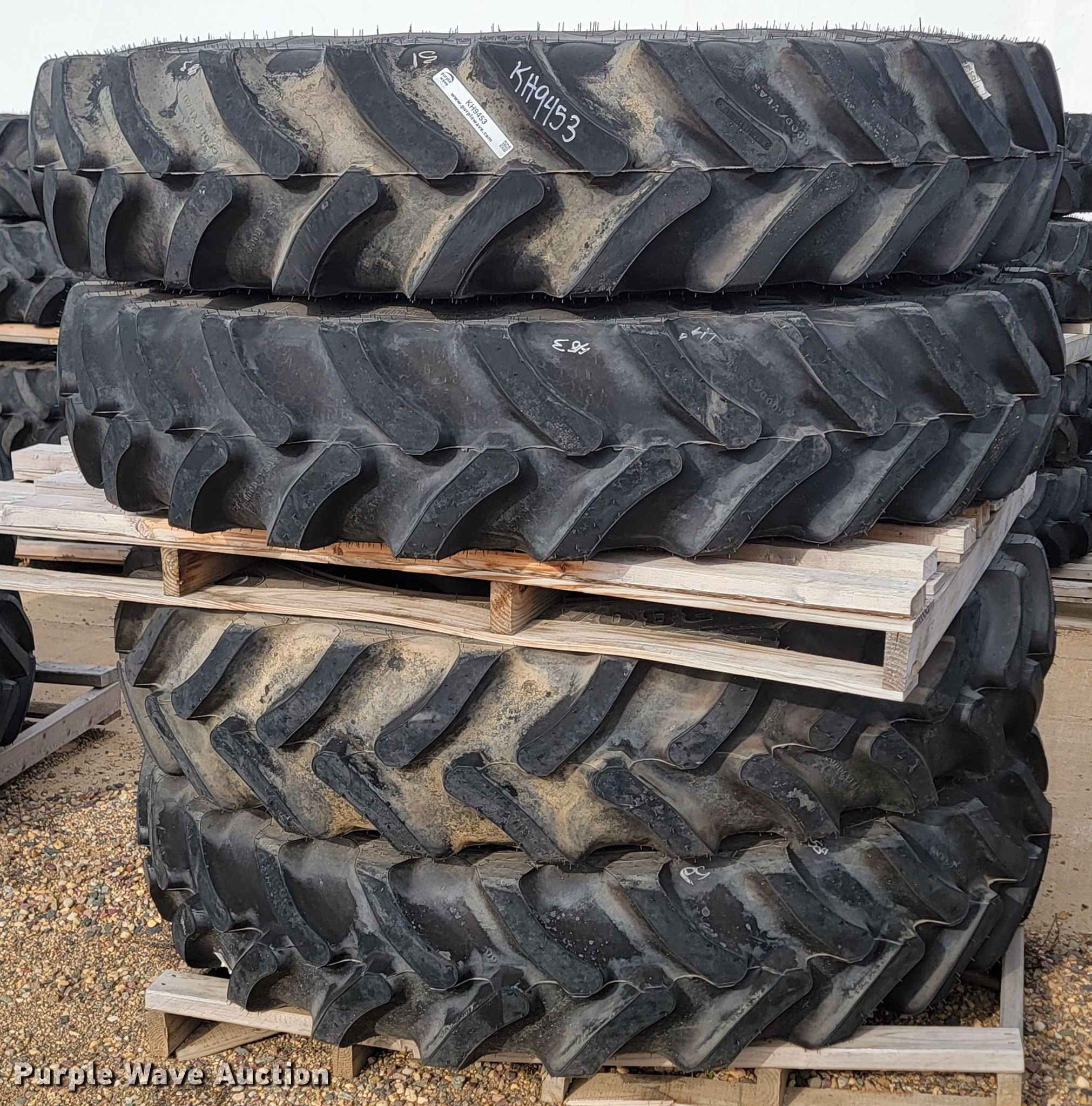 (4) Goodyear Ultra Sprayer 380/90R46 tires and wheels in Jackson, MN