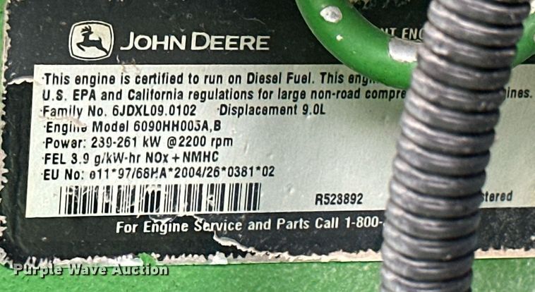 image for item NP9568 2007 John Deere 9760STS  combine