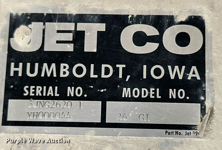 image for item NP9574 2000 Jet Co 26 GT  grain trailer