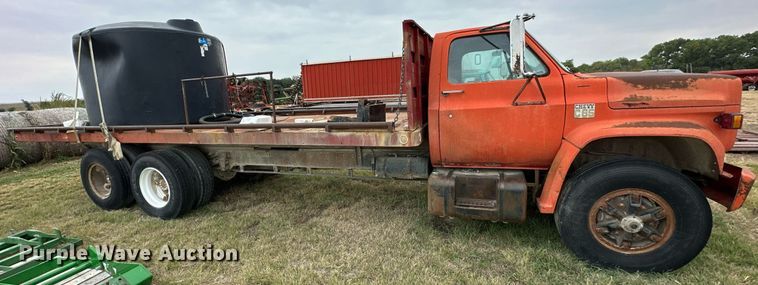 image for item NP9613 1976 Chevrolet C65  dump flatbed truck