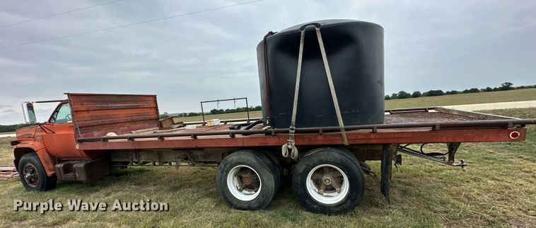 image for item NP9613 1976 Chevrolet C65  dump flatbed truck