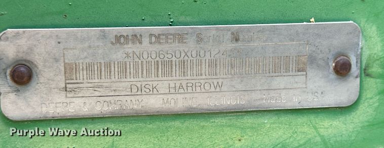 image for item NP9618 John Deere 650  double off-set disk