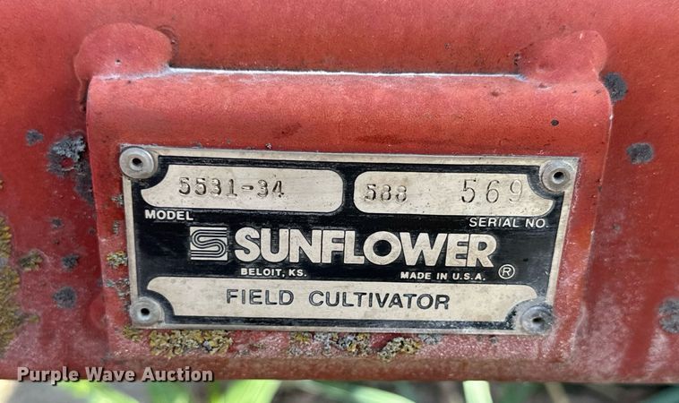image for item NP9621 Sunflower 5531-34  field cultivator