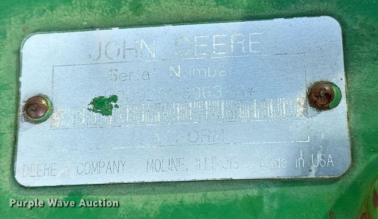 image for item NP9633 1998 John Deere 9610  RWA combine
