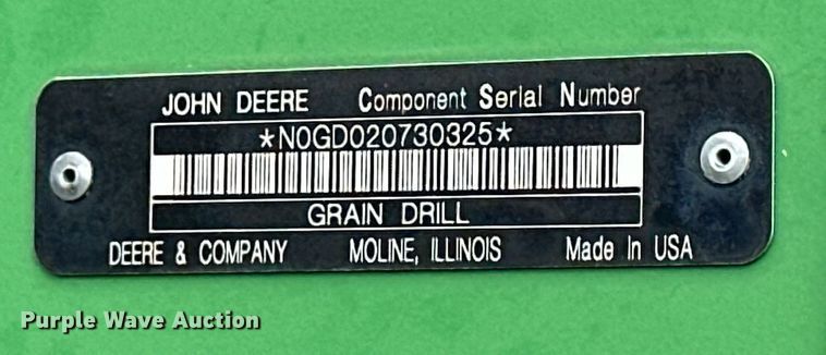 image for item NP9636 John Deere 1590  grain drill