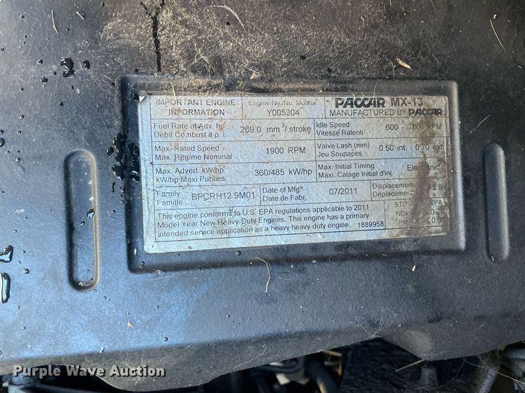 image for item DI5178 2012 Kenworth T700  semi truck