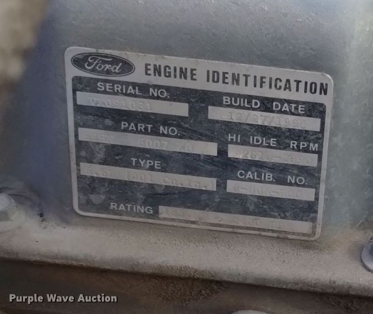 image for item DK8906 1991 Ford F700  dump truck