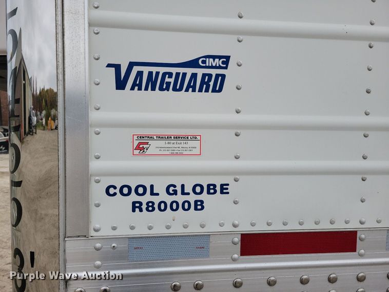 image for item DN4228 2017 CIMC Vanguard Cool Globe R8000B  refrigerated van trailer