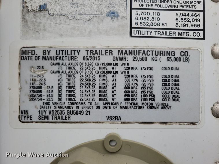 image for item DN4229 2016 Utlity 3000R  refrigerated van trailer