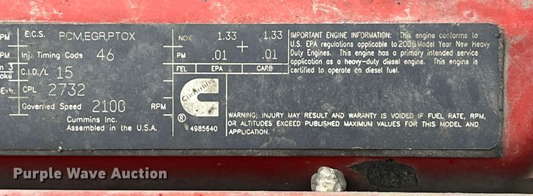 image for item DP2146 2009 Peterbilt 386  semi truck