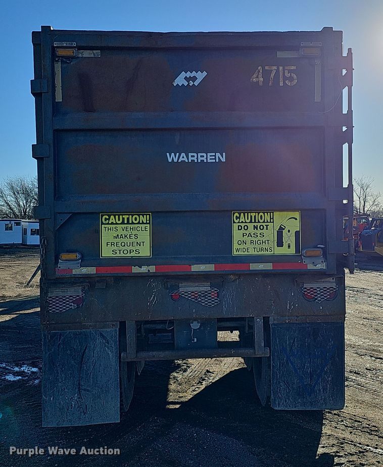 image for item DS5736 2011 Warren 3996-2-SSP  refuse trailer