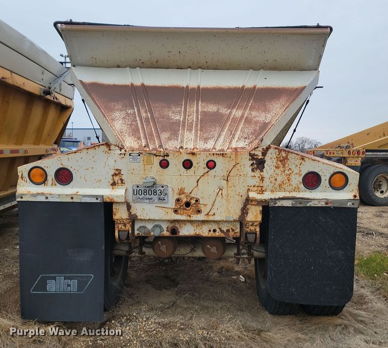 image for item KU9085 1999 Allco bottom dump pup trailer
