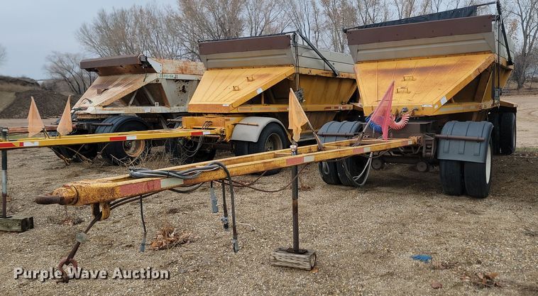 image for item KU9087 1994 Strick bottom dump pup trailer 